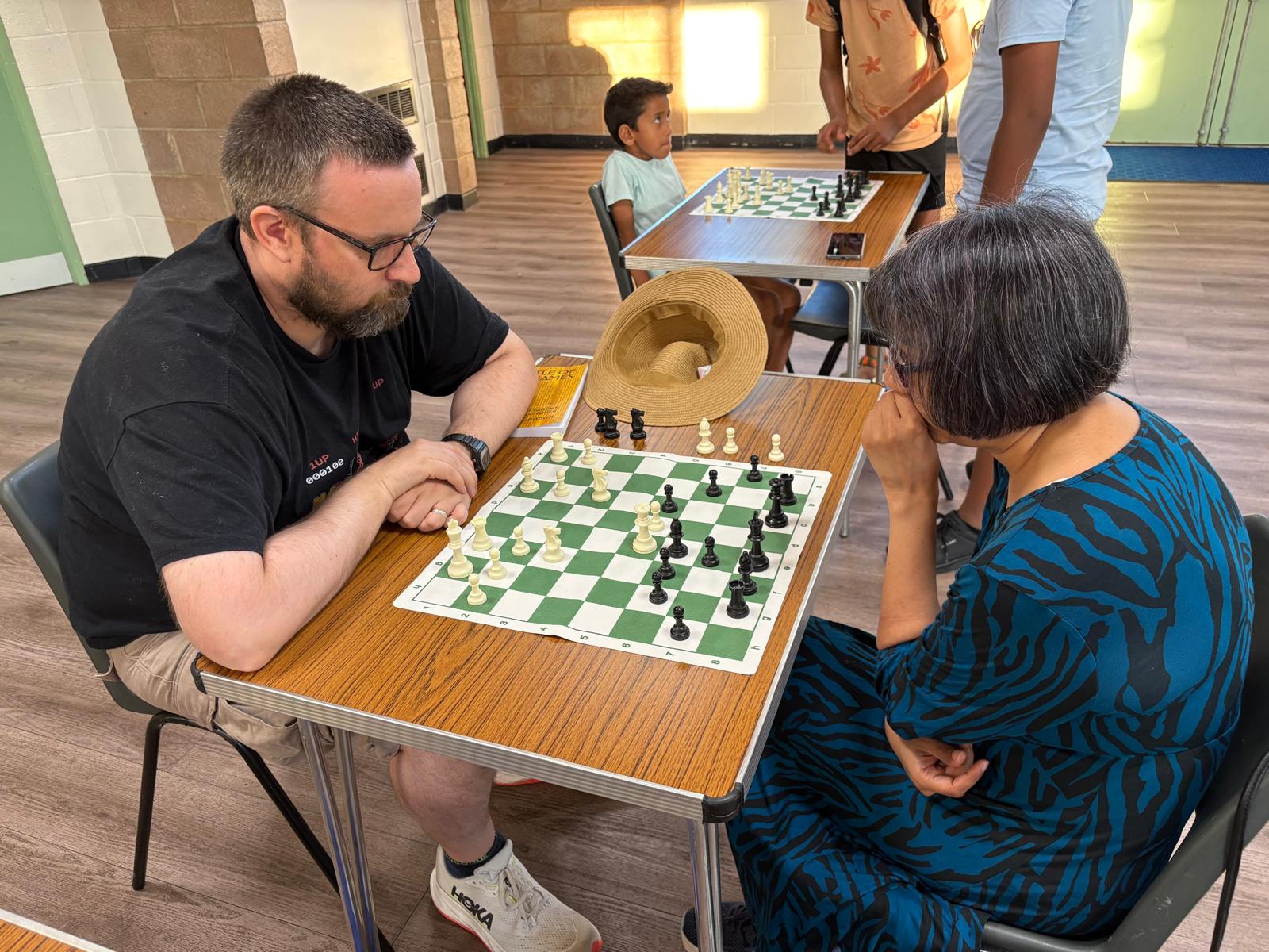 Members in a game at the club